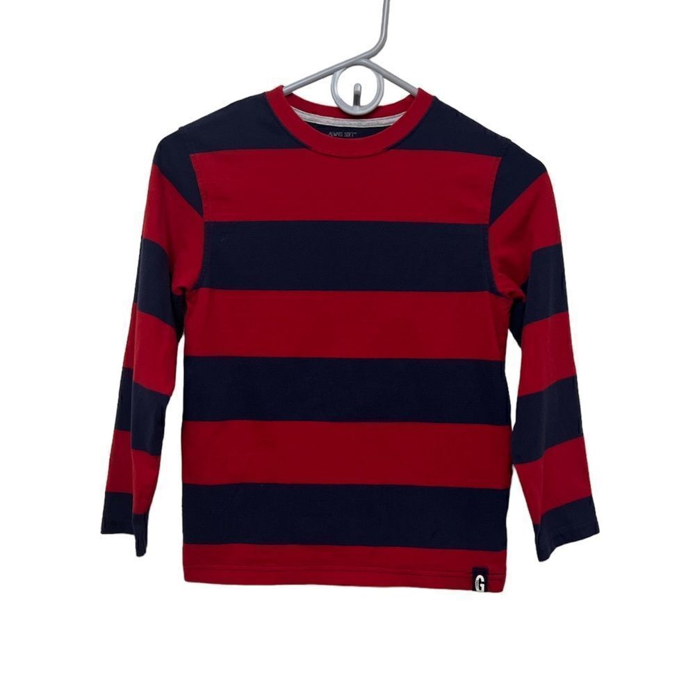 Gymboree Always Soft red/blue long sleeve tee size 10.